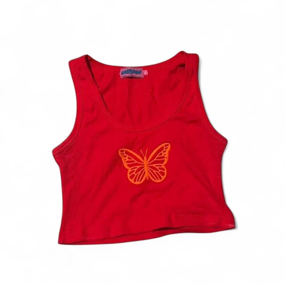 Edikted Women's Red Crop-top